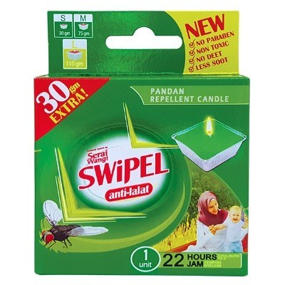 SWiPEL CANDLE PANDAN SINGLE80GM(12 Units Per Carton)