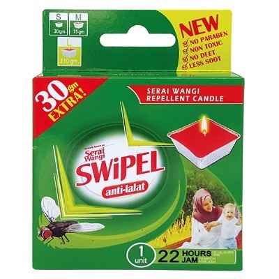 SWiPEL CANDLE SERAI WANGI SINGLE 80GM(12 Units Per Carton)