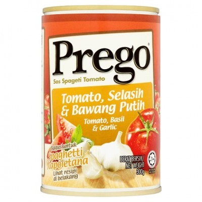 24 x 300g Prego Tomato, Basil & Garlic Pasta Sauce