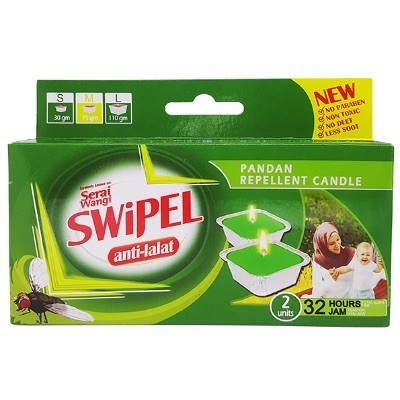 SWiPEL CANDLE PANDAN TWIN 150GM(12 Units Per Carton)